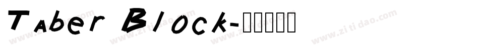 Taber Block字体转换